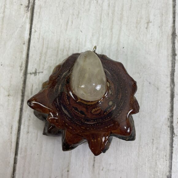 Unbranded Jewelry - Third Eye Pinecone Pendant With Quartz Stone Center